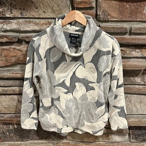 Burton Cowl Neck Stretch Cotton Knit Sweater - Picture 1 of 7